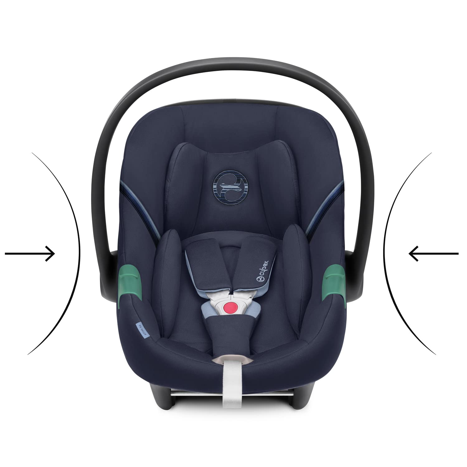 CYBEX Gold Babyschale Aton S2 i-Size, Ab Geburt bis ca. 24 Monate, Max. 13 kg, Inkl. Neugeboreneneinlage, SensorSafe kompatibel, Ocean Blue - Meloni2