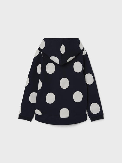 NAME IT Girls Nkfbibba LS Sweat Wh Bru Noos Hoodie