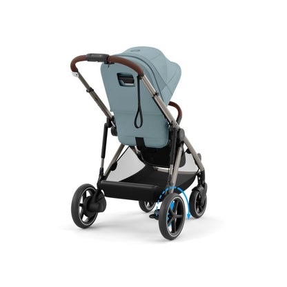 CYBEX Gold Kinderwagen e-GAZELLE S, Ab Geburt bis ca. 4 Jahre, Max. 22 kg (Single-Modus) / 2x 22 kg (Duo-Modus), All-in-1-System mit E-Antrieb und 20+ Konfigurationen, Stone Grey