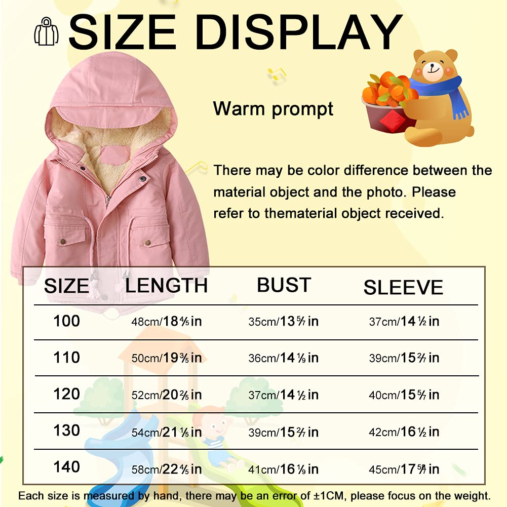 Winter Jacket for Boys and Girls, Warm Hoodie Outfits, Thick Coat, Baby Winter Coats