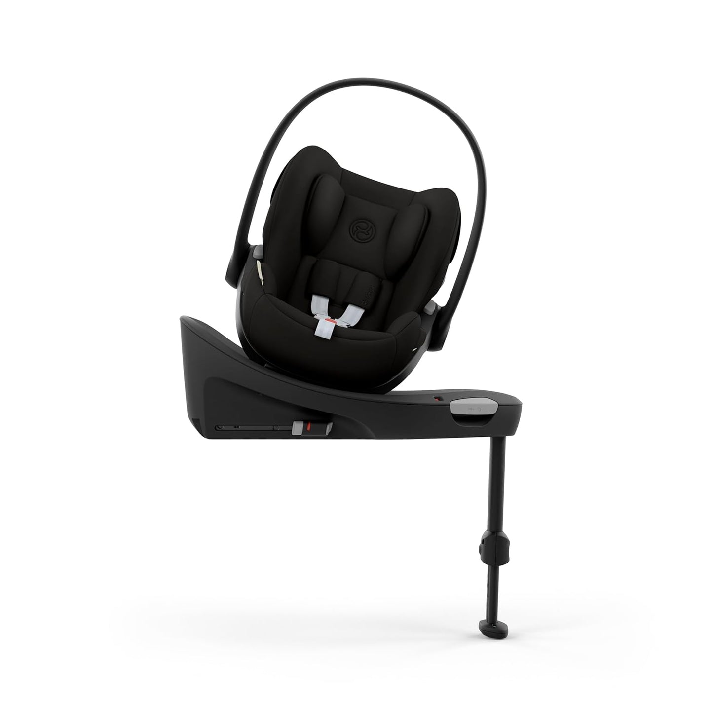 CYBEX Gold Babyschale Cloud G i-Size Comfort, Inkl. Neugeboreneneinlage, Ab Geburt bis ca. 24 Monate, Für Kinder ab 40 cm bis 87 cm, Max. 13 kg, Moon Black - Meloni2