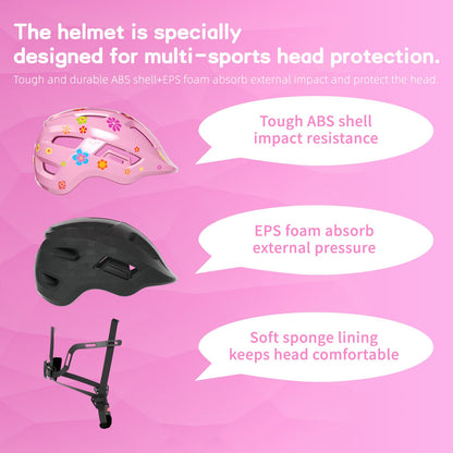 FAYDUDU Toddler Helmet Children's Bicycle Helmet Baby Multi-Sport Adjustable Helmet Sports Helmet Cycling Bicycle Scooter Skateboard Helmet Lightweight for Children Boys Girls from 2-8 Years Old