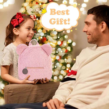Aomig Plüsch Rucksack Kindergartenrucksack Kleinkindrucksack Kindergarten Schultasche für Jungen Mädchen Kinder Tierischer Kinderrucksack Tier Cartoon Mini Tasche Kinder Rucksack für Baby 2-6 Jahre