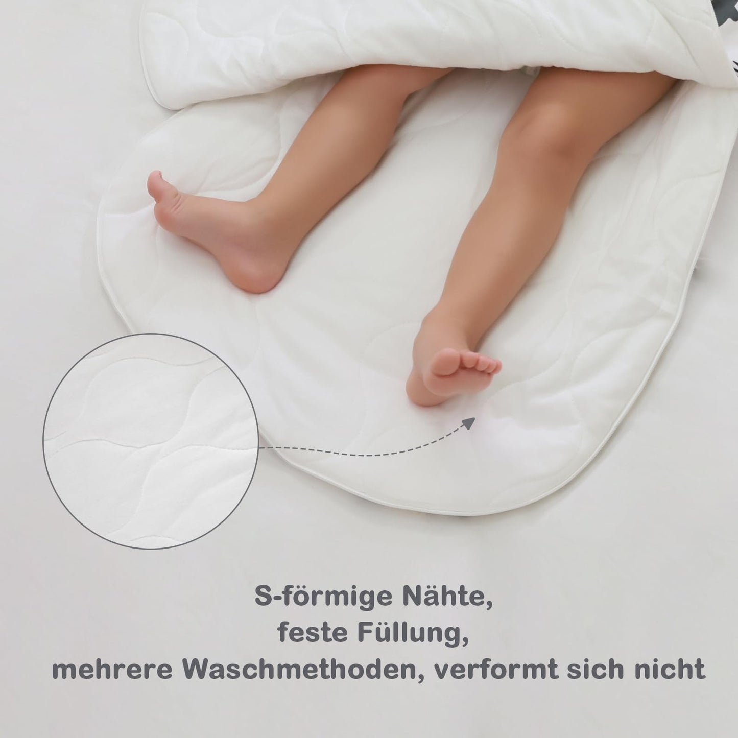 Baby Winter Sleeping Bag, Toddler Sleeping Bag, 2.5 Tog Sleeping Bag, 100% Cotton, Various Sizes from Newborn to 18 Months, All-Year-Round Sleeping Bag