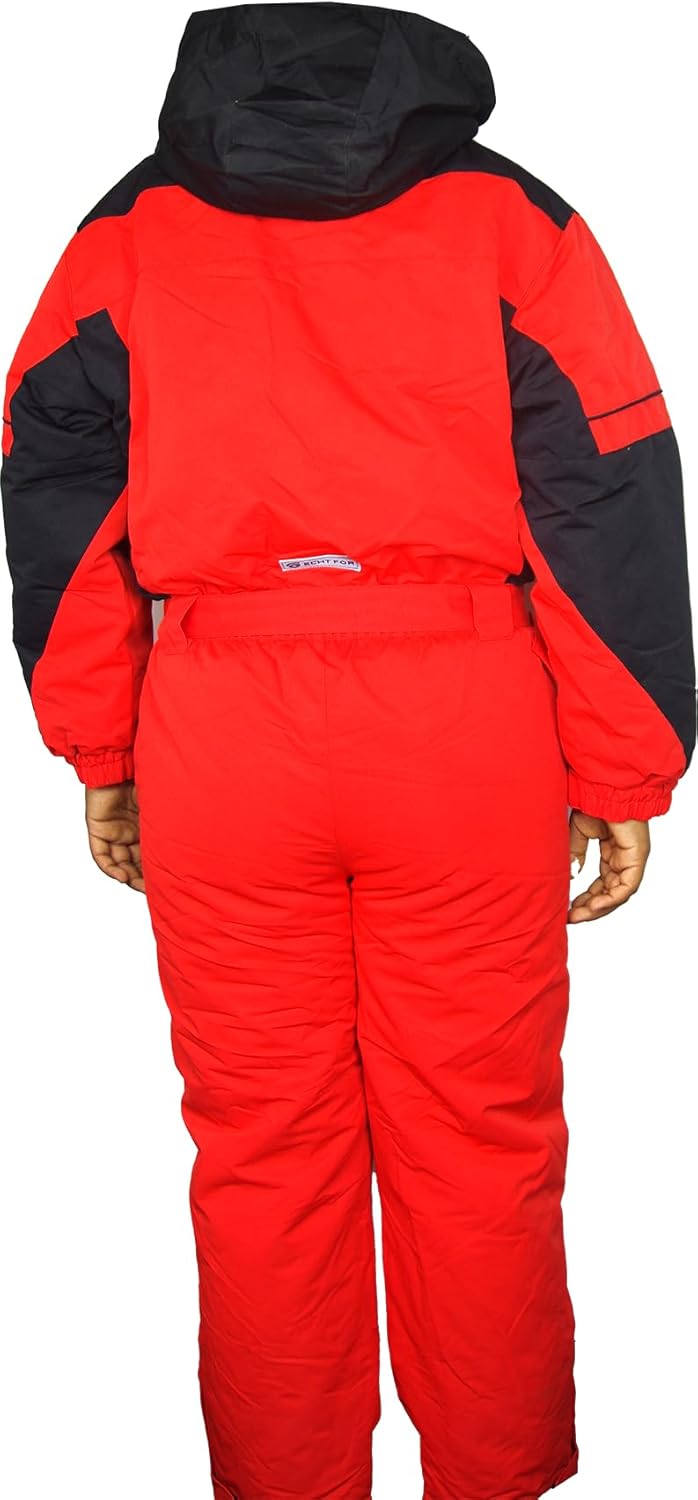 Moderei Auswahl an Schneeanzug | Schneeoverall Skianzug | Skioverall Snowboard Unisex | Jungen | Mädchen | Herren | Damen Schneeanzug (Blau, Rot, Orange, Grau 152-170) … (Rot, 158)
