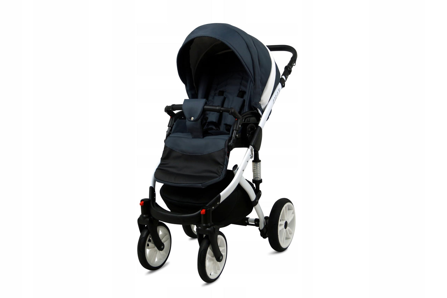 BabyLux® Bambimo Kinderwagen Set 3 in 1 - Lilly - incl. Babywanne, Buggy Sportsitz, Auto-Babyschale - Autositz - Kinderwagenset - Kombikinderwagen mit Wickeltasche, Regenschutz usw.