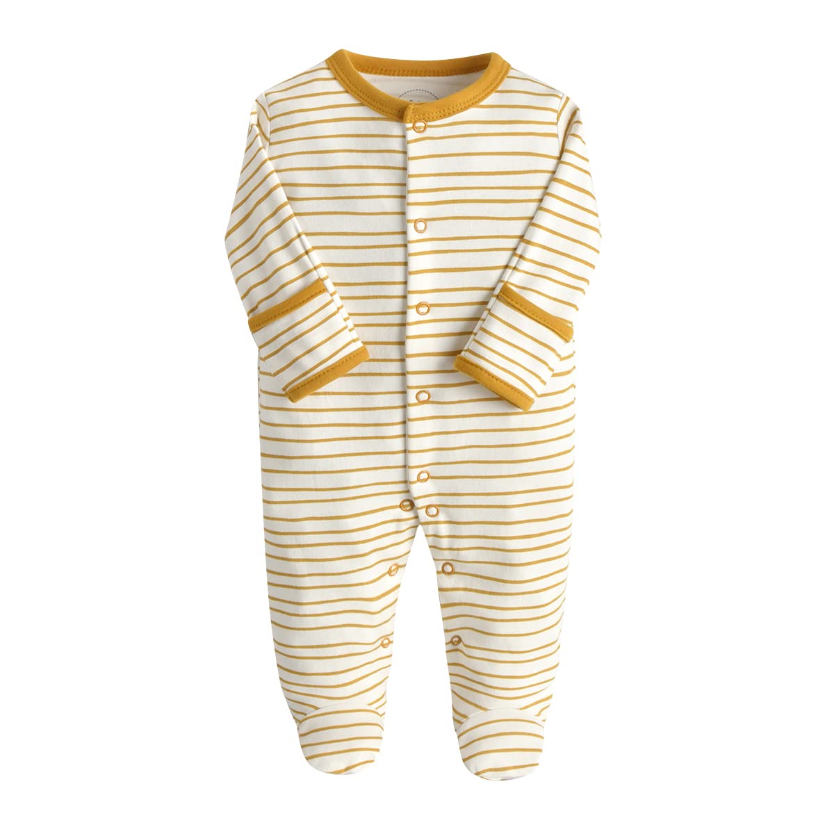 Minizone Baby Schlafstrampler 3er Pack, Pyjamas Langarm Strampler Jungen Mädchen Geschenk 9-12 Monate