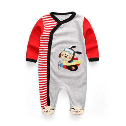 Kiddiezoom Unisex Baby-Jungen Mädchen Schlafstrampler Pyjamas Baumwolle Overalls Strampler, 3er Pack