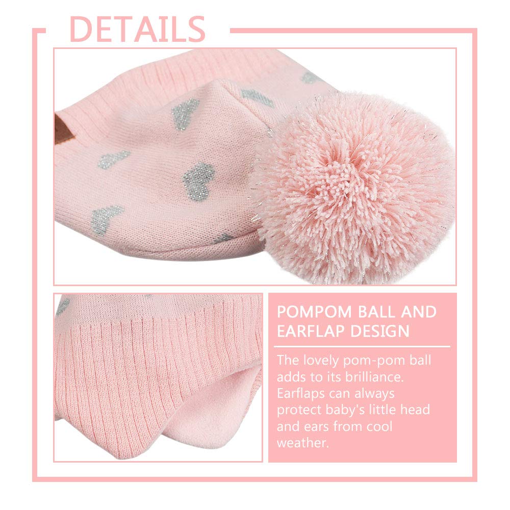 XIAOHAWANG Baby Strickmütze Winter Babymütze Junge Warme Kindermütze Junge Beanie Mütze Dicke Wintermütze für Herbst,Winter