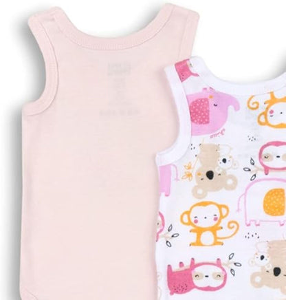 Chicco Unisex Baby Set Ärmellos Bodys aus Baumwolle Body (4er Pack)