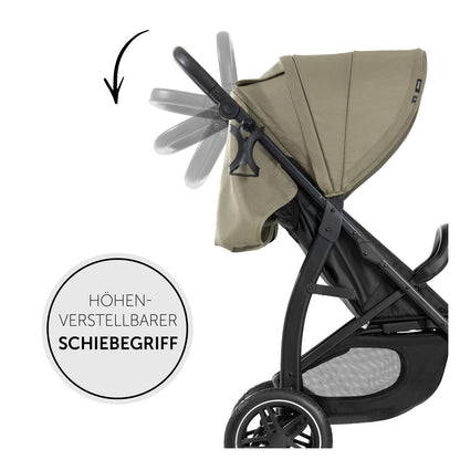hauck Rapid 4D, Rosa - Kinderbuggy mit Liegefunktion ab Geburt bis 22 kg - UV Schutz 50+ - Klein Zusammenklappbar - Höhenverstellbarer Schieber mit Getränkehalter - Pannensichere Gummi Räder - Meloni2