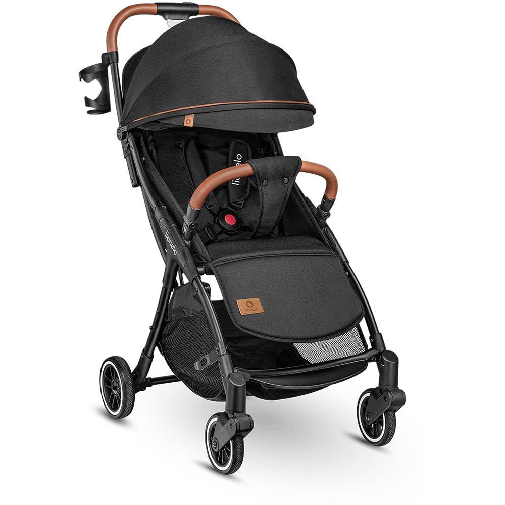 LIONELO Julie One Buggy Pushchair up to 22 kg, Adjustable Backrest and Footrest, Mosquito Net, Leg Warmer, Drink Holder and Transport Bag, Foldable