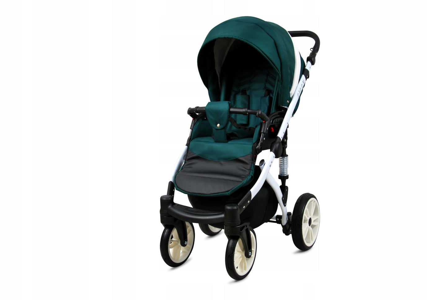 BabyLux® Bambimo Kinderwagen Set 3 in 1 - Lilly - incl. Babywanne, Buggy Sportsitz, Auto-Babyschale - Autositz - Kinderwagenset - Kombikinderwagen mit Wickeltasche, Regenschutz usw.