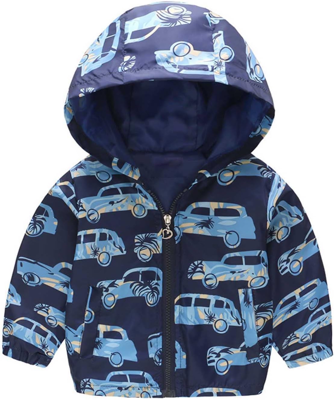 KQIVAM Children's Rain Jacket Transition Jacket Waterproof Outdoor Jacket Windproof with Hood Waterproof Jacket for Children Unisex Rainwear for Girls and Boys 