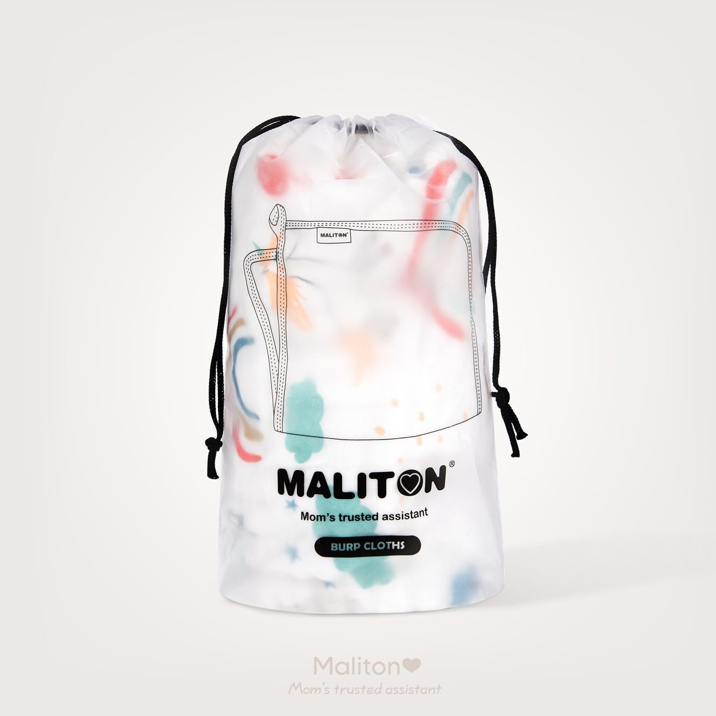 Maliton 6 Stück Baby Spucktücher für Jungen/Mädchen,aus 100% Baumwollem,weich, langlebig, luftdurchlässig und extrem saugstark (Zoo-Muster),50x25cm