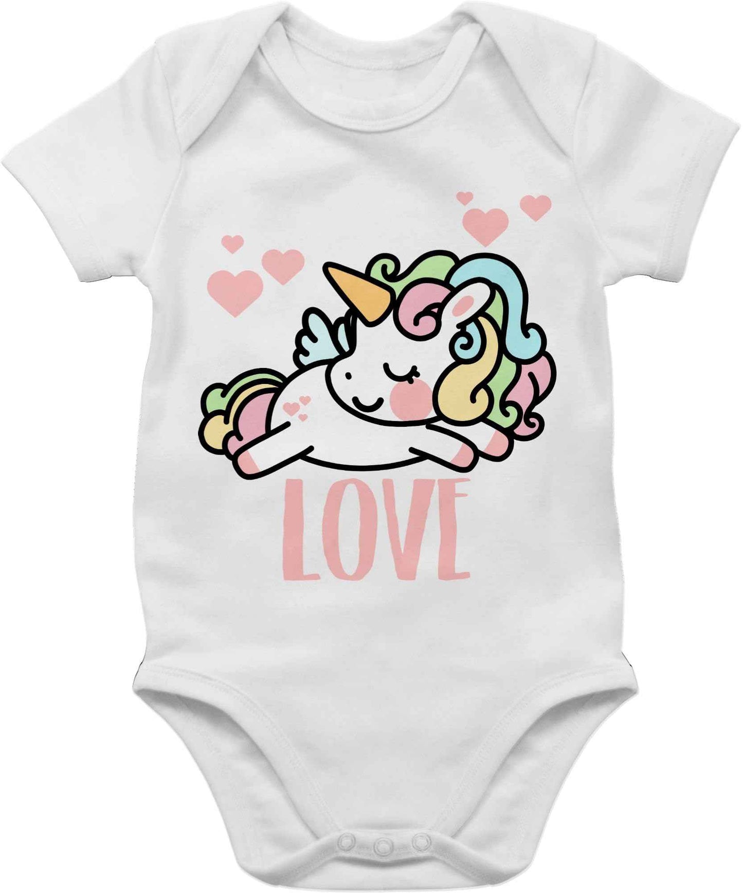 Shirtracer - Baby Body Junge Mädchen - Partner - Valentinstag Einhorn