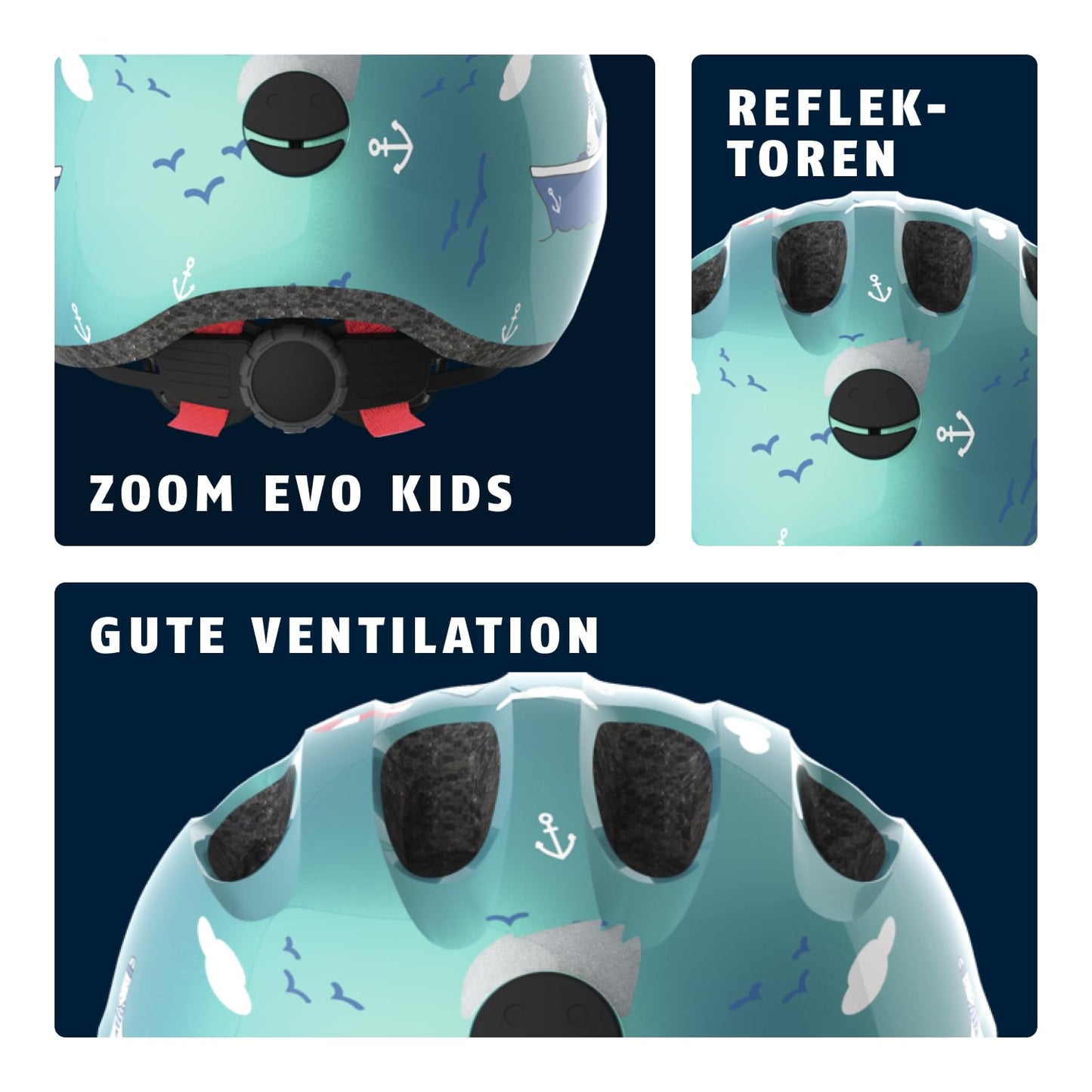 ABUS Kinderhelm Smiley 2.0 - Robuster Fahrradhelm für Mädchen und Jungs