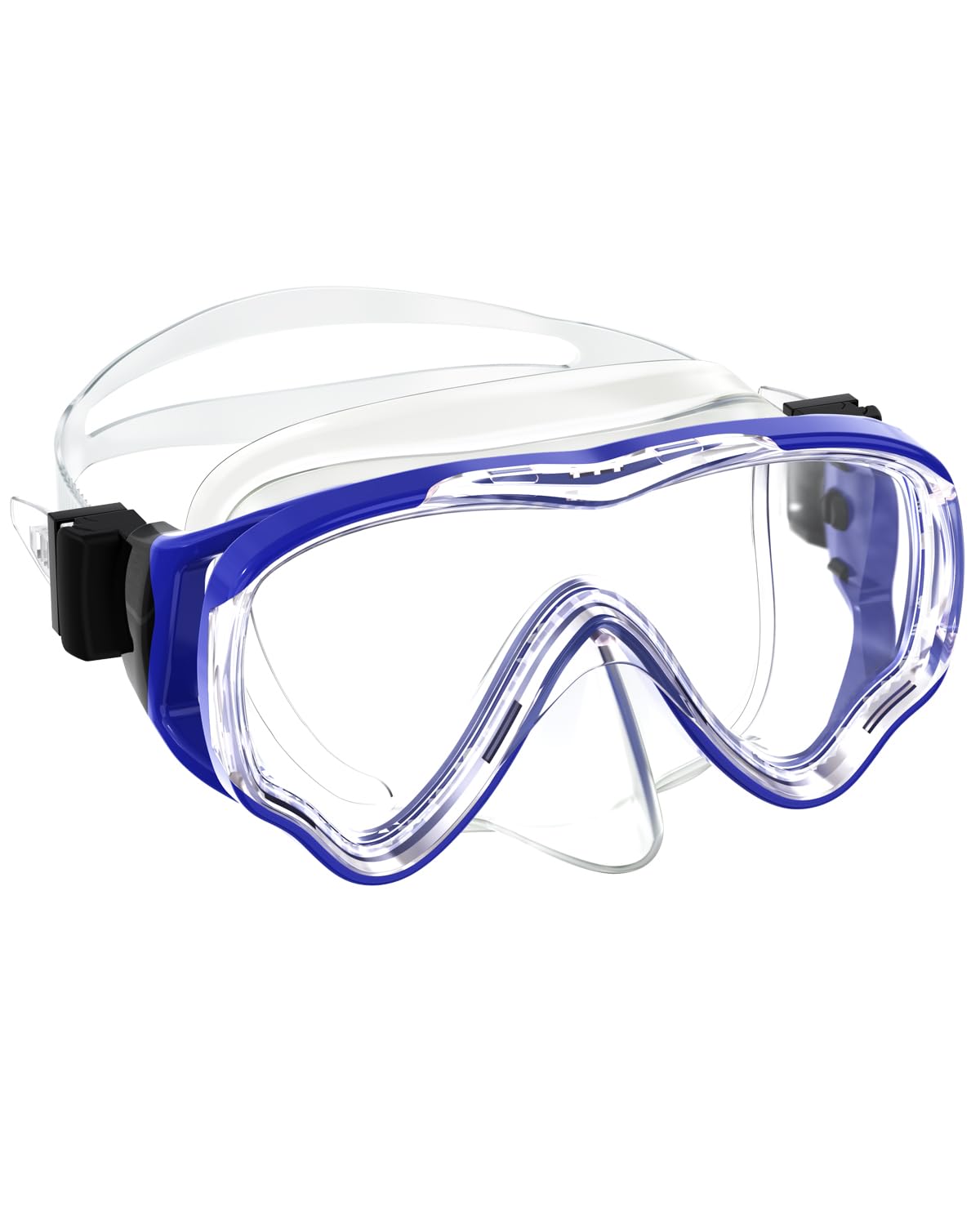 SkrekuiMa Taucherbrille Kinder | Schwimmbrille Kinder Schnorchelmaske Anti-Fog Anti-Leck | Tauchmaske Kinder 180°Panorama HD Tempered Glas für Kinder 4-12 Jahre Jungen Mädchen