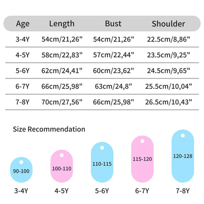 SFreeBo Girls Dresses Unicorn Rainbow Dress Kids Girls Gift Cotton Colourful Dresses for Girls 104 110 116 122 128