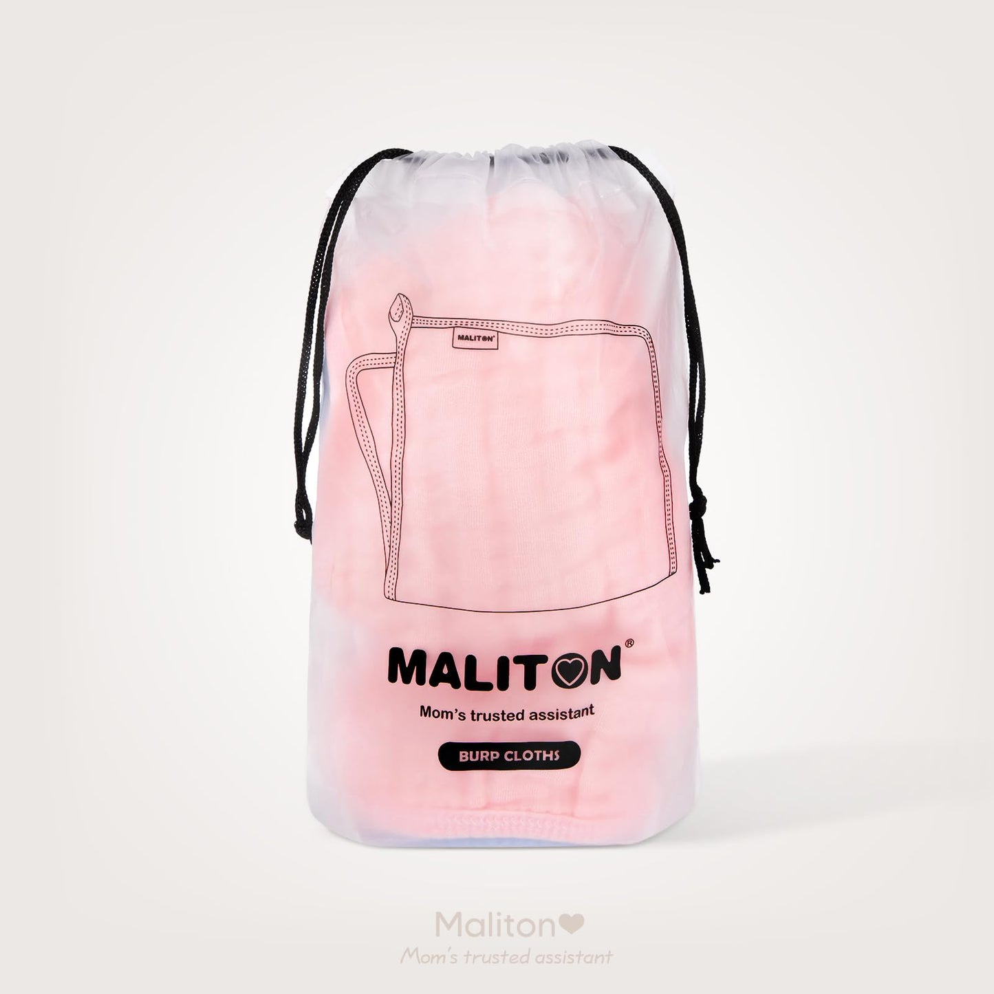Maliton 6 Stück Baby Spucktücher für Jungen/Mädchen,aus 100% Baumwollem,weich, langlebig, luftdurchlässig und extrem saugstark (Zoo-Muster),50x25cm