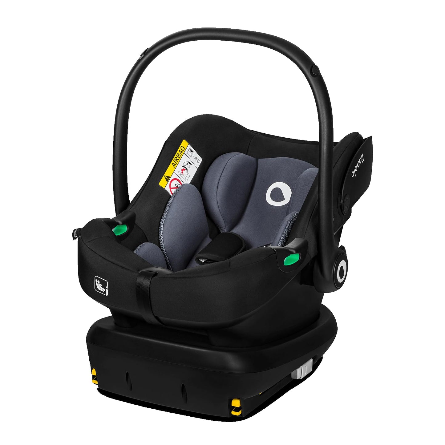 LIONELO ASTRID i-Size Baby Autositz 40-87 cm, Babyschale Gruppe 0+, Rückwärtsgerichtete Montage, 3-Punkt-Sicherheitsgurt Seitenschutz, Sitzeinlage Dri-Seat - Meloni2