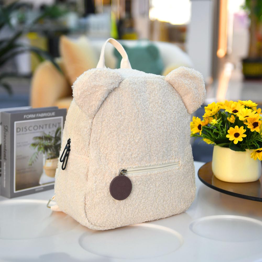 Aomig Plush Backpack Kindergarten Backpack Toddler Backpack Kindergarten School Bag for Boys Girls Children Animal Kids Backpack Animal Cartoon Mini Bag Kids Backpack for Baby 2-6 Years 
