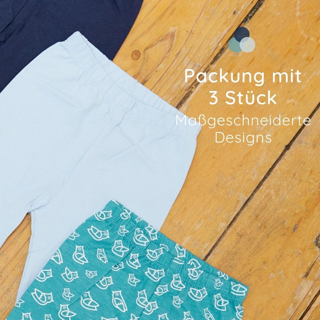 Bramble & Bear (3er-Pack) weiche Leggings für Babys und Kleinkinder – sanfte Unisex Leggings für 0-3 Jahre
