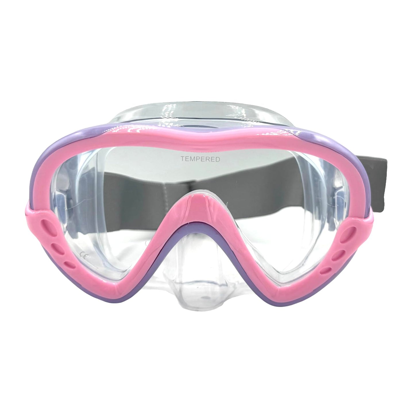 EasyDive Snorkel Set Children's Snorkel Mask with Elastic Band Anti-Fog Diving Mask Diving Mask Dry Silicone Material Snorkelling Set for Boys Girls