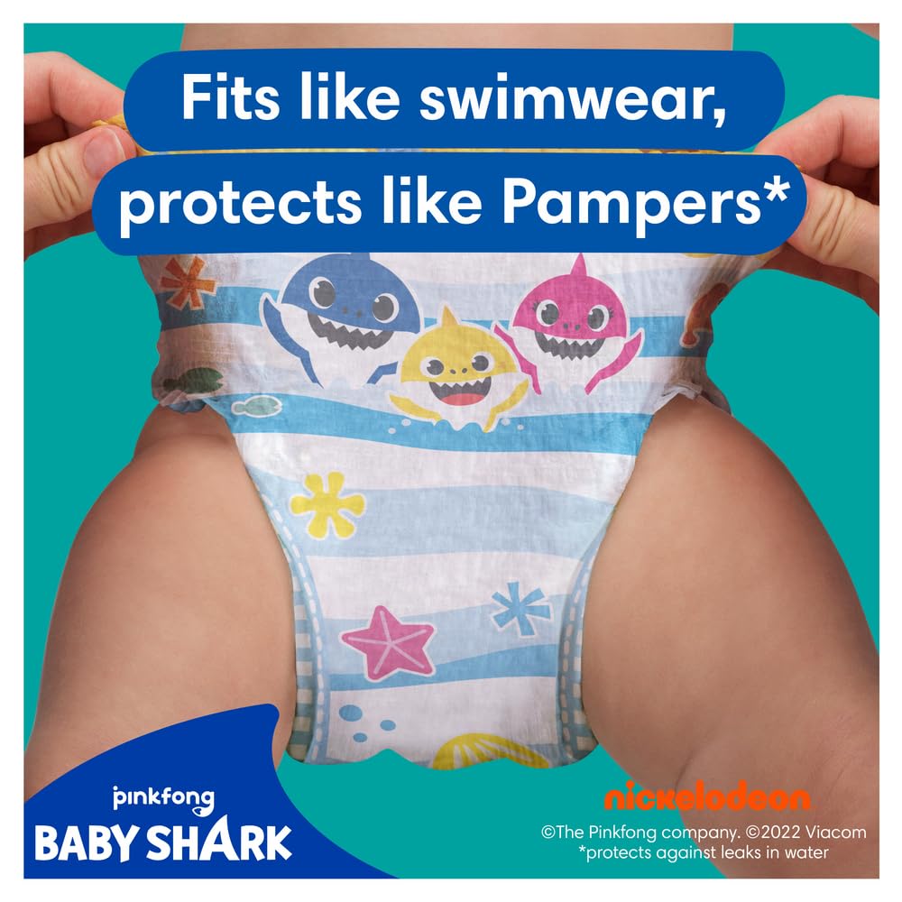 Pampers Baby Nappies Size 4-5, Splashers, Pack of 11, Disposable Swim Nappies for Safe Protection in the Water