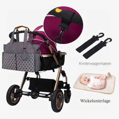 Wickeltasche Baby Wickeltasche Große Babytaschen für Mama mit Wickelstation Multifunktions Reise