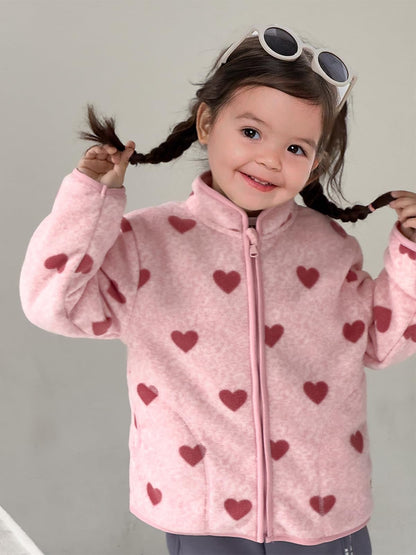 LUVCES Baby Jacket Boys Unisex Toddler Girls Kids Warm Fleece Jacket Full Zip Pullover Outerwear Sweatshirt