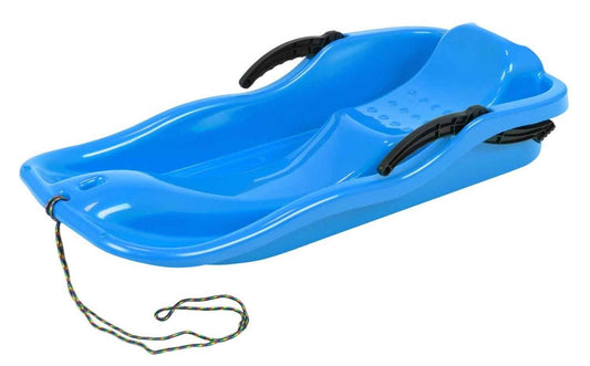 Unknown - Bob, Sledge, Toboggan, Snow Glider with Brakes - Plastic, Pull Rope, Choice of 3 Colours