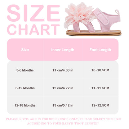 LACOFIA Babyschuhe für Mädchen – Sommerblumen Sandalen für Kleinkinder