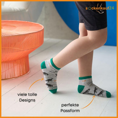 10 pairs of children's sneaker socks boys &amp; girls cotton children's socks 