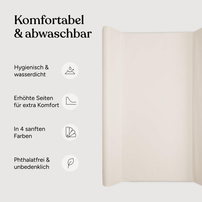 Ehrenkind® Washable Changing Mat – Hygienic, Safe and Versatile in Rose Pink – Changing Mat 72 x 85 cm – Changing Mat, Washable Table Changing Mat
