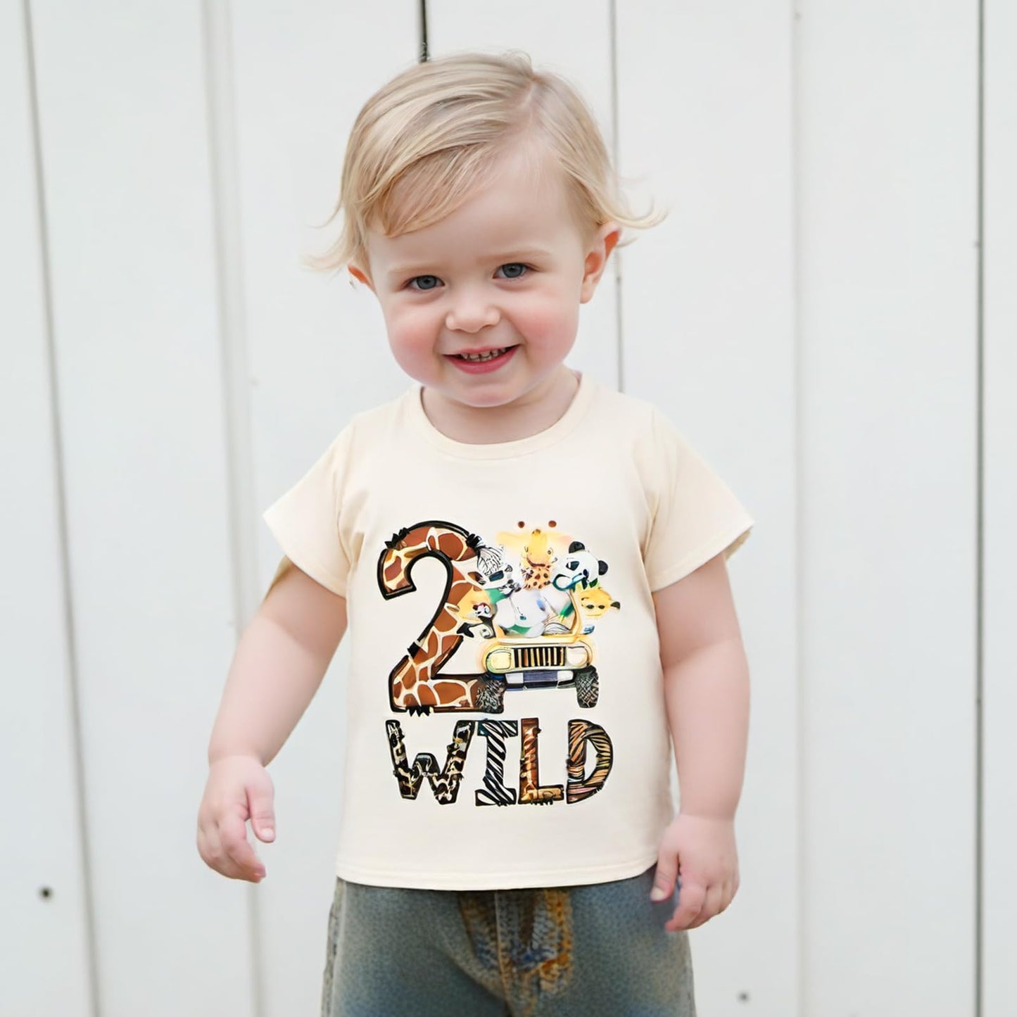 Baby Junge 1. Jahr Geburtstags T-Shirt Wild One Kurzarm Oberteil Baby Mein Erster Geburtstags Outfit Sommer Kleidung