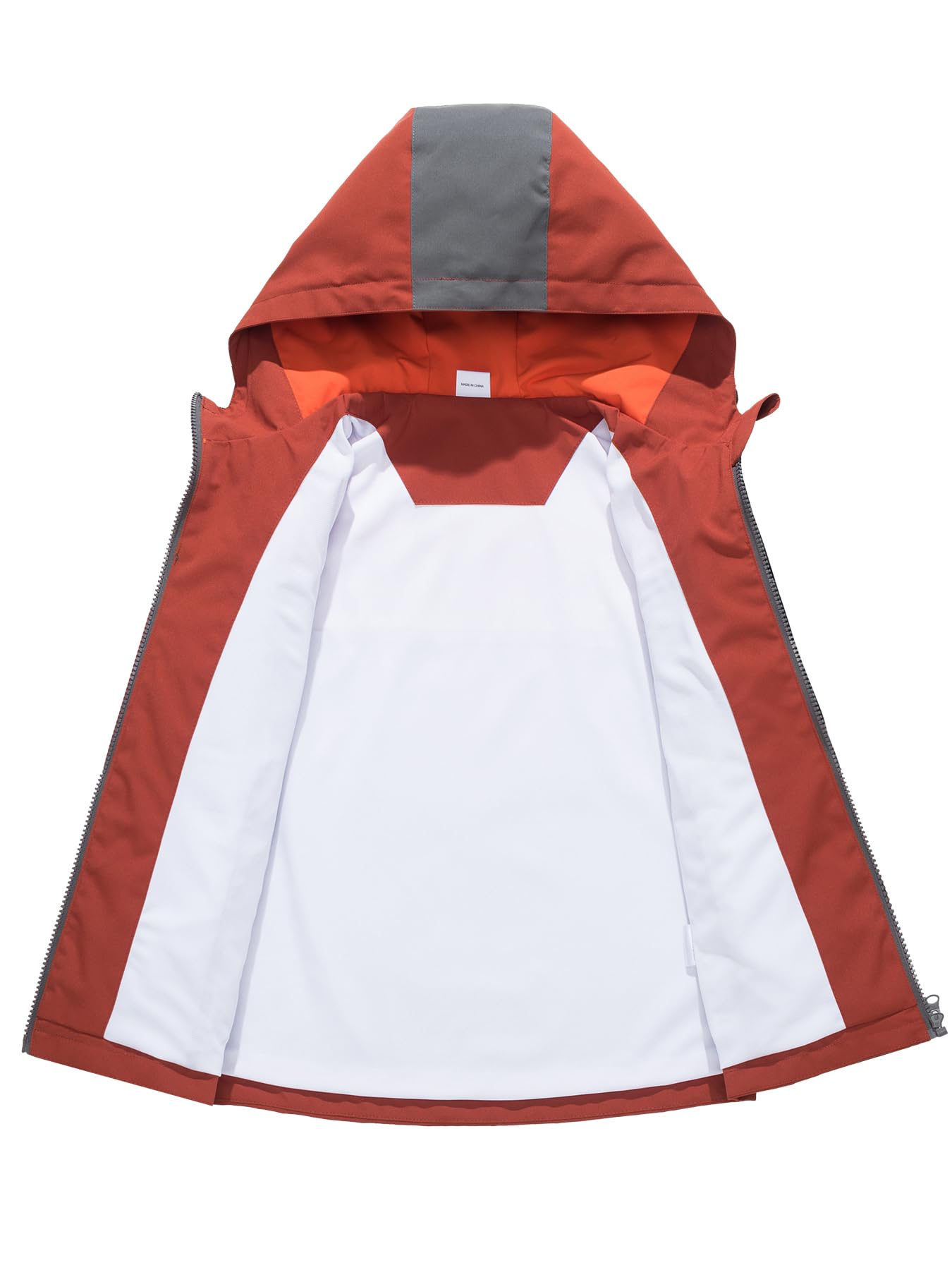 NATUST Kids Boys Waterproof Jacket Lightweight Transition Jacket Windproof Rain Jacket with Hood 