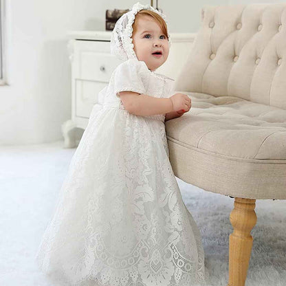 Baby Long Christening Dresses White Christening Dress Special Occasion Dresses for Girls Birthday