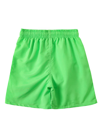 SERENYOU Boys' Board Shorts Children's Pattern Changing Swimming Shorts with Mesh Lining