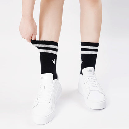 Libella 12 Paar Kindersocken Jungen Mädchen Sportsocken Fussball Wintersocken Baumwolle bunt Cotton modische makronen Füßlinge 2889VA