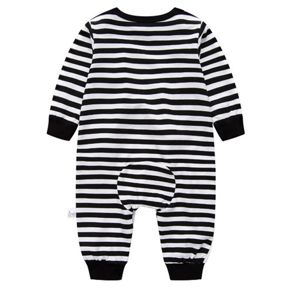 Babyschlafanzug Jungen Strampler, Baumwolle Einteiler mit Druckknöpfen - Atmungsaktiv Langlebig Weich - Ideal zum Spielen Schlafen 0-3 Monate