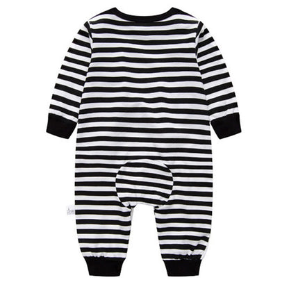 Babyschlafanzug Jungen Strampler, Baumwolle Einteiler mit Druckknöpfen - Atmungsaktiv Langlebig Weich - Ideal zum Spielen Schlafen 0-3 Monate