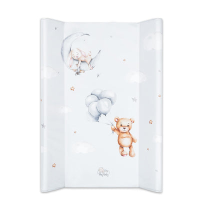 Wickelunterlage Wickelauflage Keil 70x47 cm - Wickeltischauflage für Babys abwaschbare und wasserdichte Wickelmulde ideal für Babybett und Wickeltisch Kaninchen Motiv