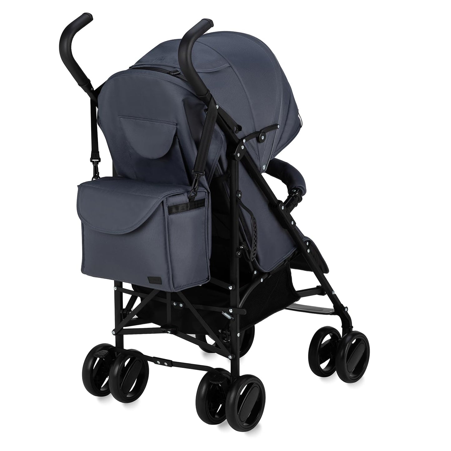 MoMi AKIRA Kinderbuggy Kinderwagen ab 6 Monaten (bis 15 kg), verstellbarer 5-Punkt-Sicherheitsgurt, Babytasche, Einkaufskorb, Regen- und Insektenschutz.