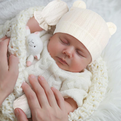 DRESHOW Newborn Baby Hat and Gloves Set Beanie Clothing Unisex Infant Hat Kindergarten Cap Baby Boys Girls 0-6 Months 