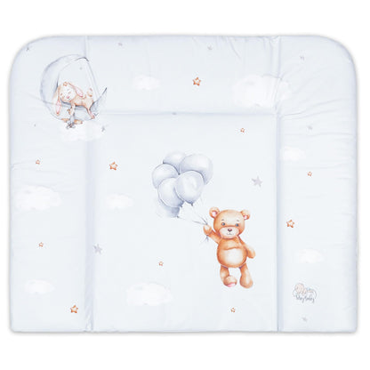 Wickelauflage Wickelunterlage abwaschbar und wasserdicht 75x72 cm - Wickelmatte zum Auflegen auf Wickeltisch Wickelaufsatz Wickelkommode oder Waschmaschine changing mat 75 x 72 Safari Motiv