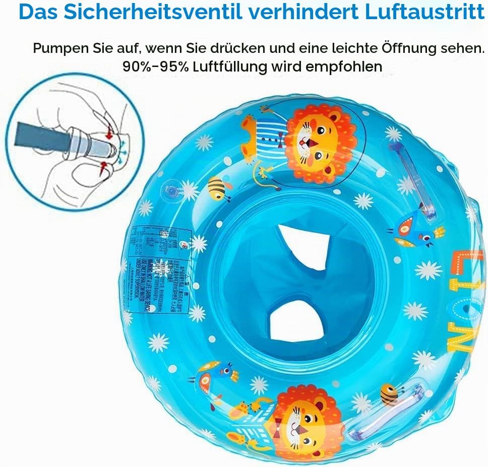 Baby Schwimmring, Baby Schwimmen Ring, Schwimmhilfe mit Schwimmsitz, Schwimmreifen für Kleinkind von 6 Monate bis 48 Monate, Schwimmlernhilfe für Mädchen und Jungs