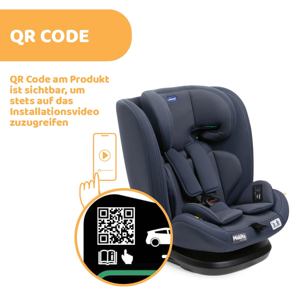 Chicco Unico Evo I-Size, Kindersitz 0-36 Kg, für Kinder von 40 bis 150 cm, homologiert ECE R129/03, Isofix 360° drehbar und neigbar, Gruppe 0+/1/2/3 von 0 bis 12 Jahren, Schwarz - Meloni2