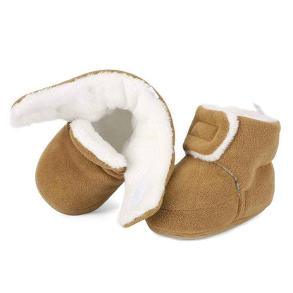 Unisex Baby Boys Girls Warm Winter Boots Rubber Sole Non-Slip Winter First Walking Shoes