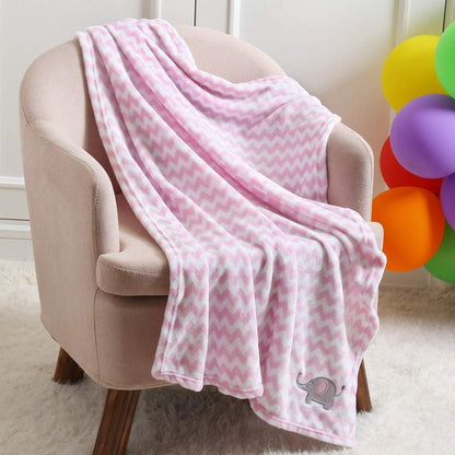 CREVENT Kleine Flauschige warme Baby-Überwurfdecke für Jungen, Kleinkinder, Kinderbett, Kinderwagen, 75 cm x 100 cm, graue Wolke